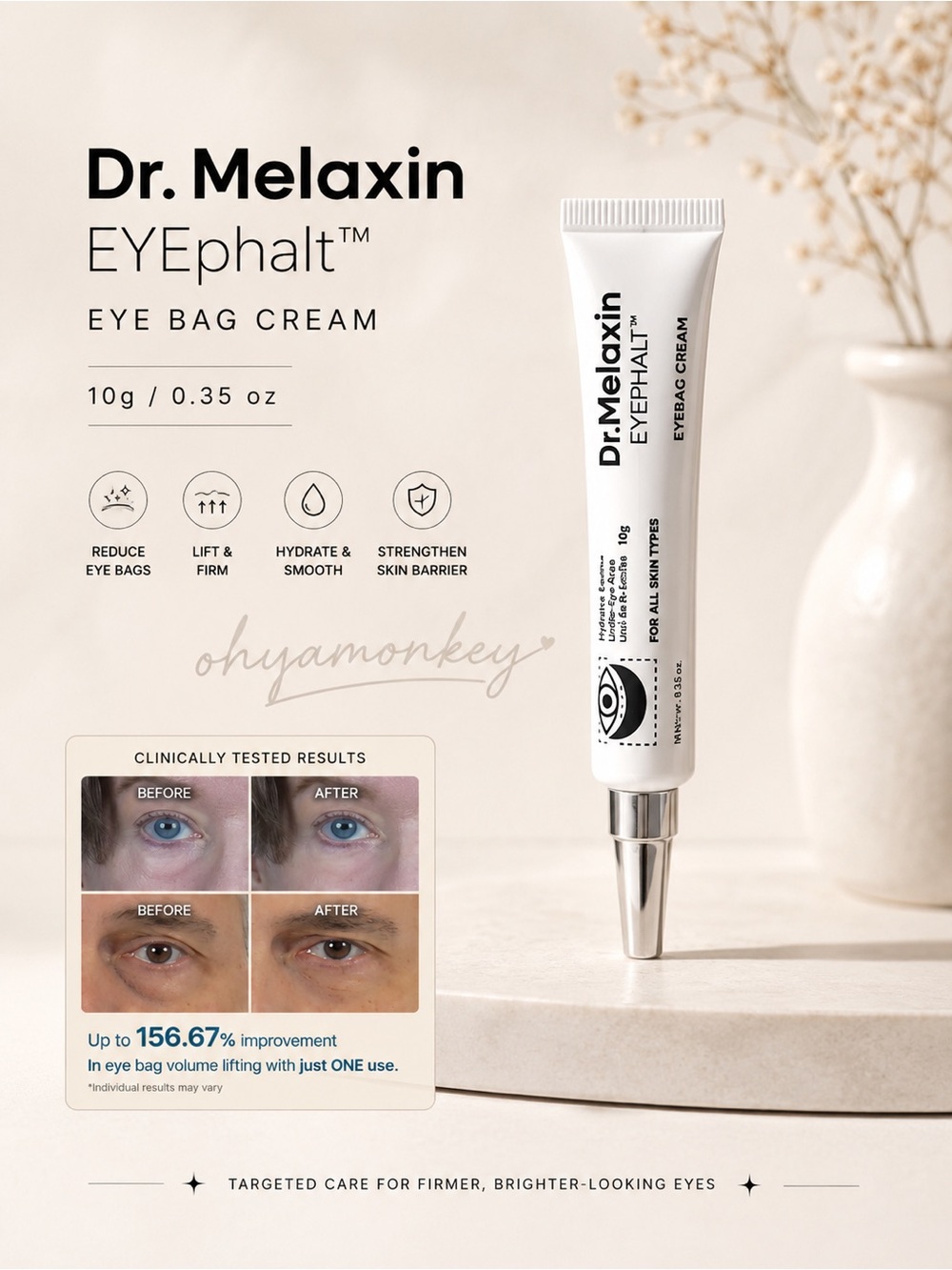 Dr. Melaxin EYEphalt Eyebag Cream 10g $35